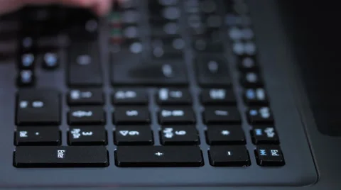 Using the numpad of a laptop 2 Stock Footage 50090907