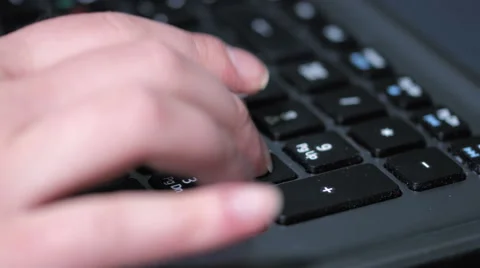 Using the numpad of a laptop 3 Stock Footage 50091040