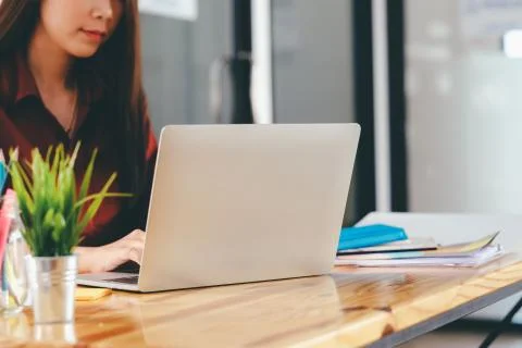Using online connect technology for business, education and communication. Stock Photos