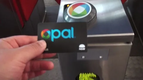 Using Opal Card At Train Station In Sydney, Australia Stock Footage 158965945
