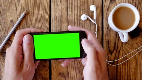 Using Phone in Landscape Mode at Home in 4k Stock Footage 115879453