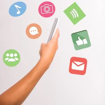 Using the phone Stock Photos