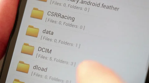 Using Phone. Using the File Manager on your smartphone Stock Footage 36146696