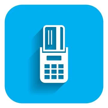 Using  POS terminal 스톡 일러스트