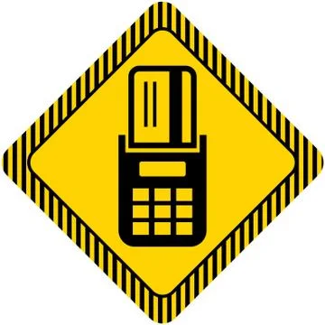 Using  POS terminal Stock-Illustration