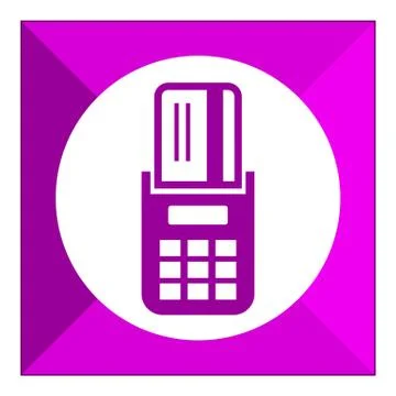 Using  POS terminal Stock Illustration