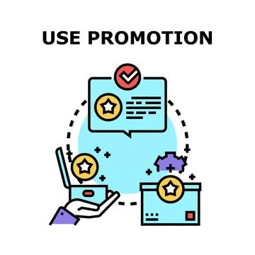 Using promotion for loyalty program and bonus rewards Stock Illustration