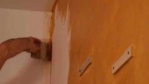Using renovating dirty tools at home. Stock Footage 224797533