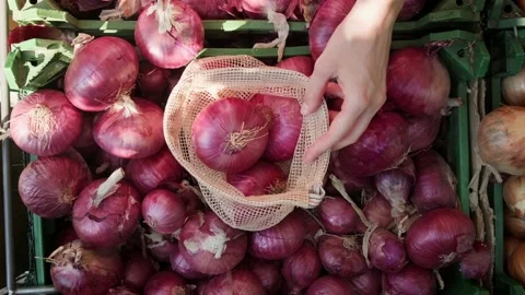Using reusable eco bag. Stock Footage 204779140