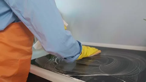 Using the right cleaning products helps prevent wear and damage to surfaces like Stock Footage 301868993