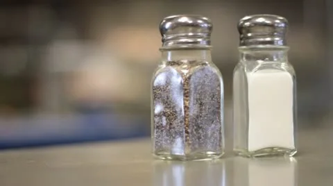 Using salt and pepper Stock Footage 22147723