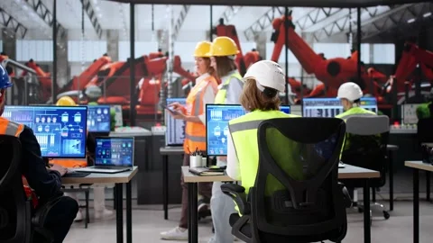 Using Scada Automation Software On Desktop Computer Stock Footage 301338299