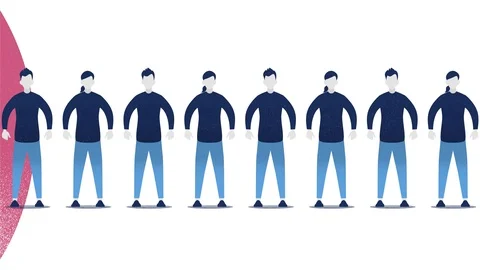 Using Self-Isolation to Halt Virus Progression - Animated Illustration Stock Footage 127173680