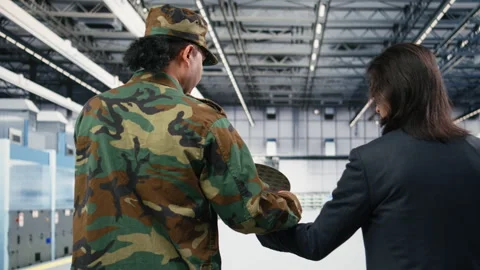 Using silicon wafer, national security operations and soldier Stock Footage 333393504