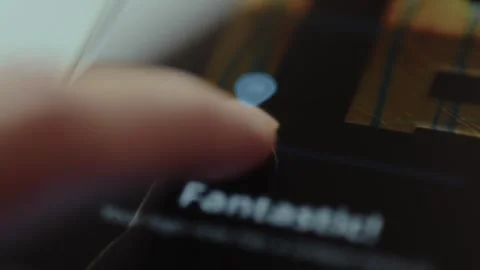 Using a slide to adjust the texture of the new design project Video stock 327451382