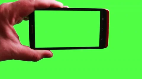 Using a Smart Phone with a Green-Screen Stock Footage 36385157