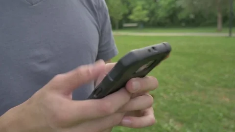 Using a smart phone website app Stock Footage 75846682