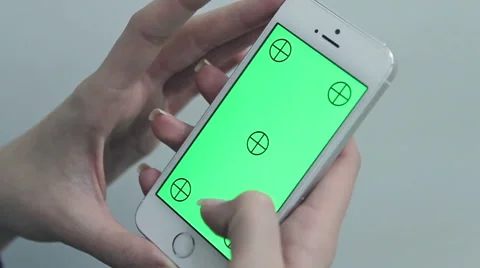 Using smart phone,Green screen,Close up Video stock 44903111