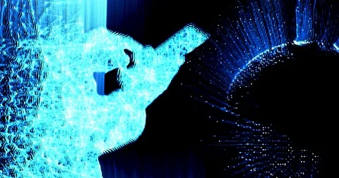 Using a smartphone and connecting to the digital blockchain revolution Stock Footage 111322500