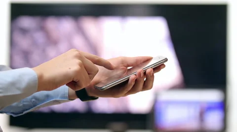 Using smartphone close up Stock Footage 68846139