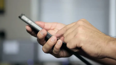 Using a smartphone Stock-Footage 32108353