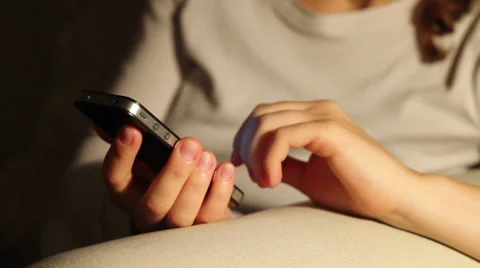 Using smartphone Video stock 32846389