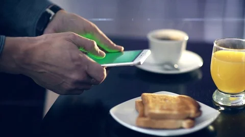 Using smartphone. Video stock 70381862