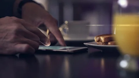 Using smartphone. Video stock 70387663