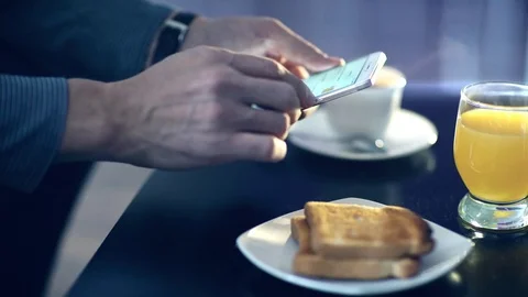 Using smartphone. Video stock 70387688