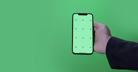 Using Smartphone with Green Screen and Tracking Markers Stock Footage 305169595
