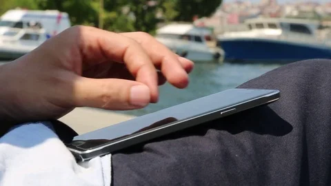 Using Smartphone Screen Stock Footage 84658082