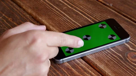 Using smartphone touchscreen Stock Footage 52375733