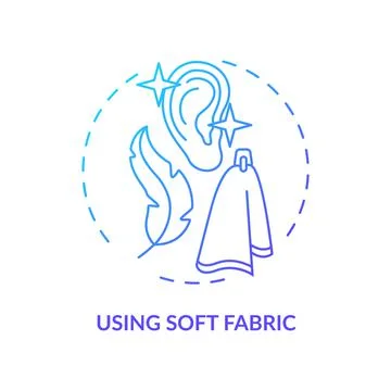 Using soft fabric concept icon 스톡 일러스트