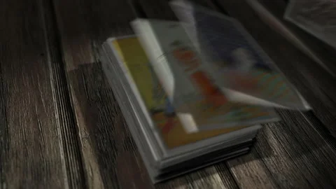 Using Supernatural Powers In Divination To Predict Future With Tarot Cards Vídeos de archivo 172034026