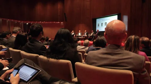 Using a tablet at a business meeting (2 of 2) Stock Footage 33828504