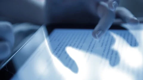 Using tablet computer close up Stock Footage 51837701