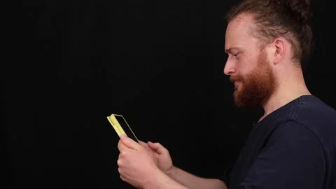 Using a tablet Stock Footage 178691498