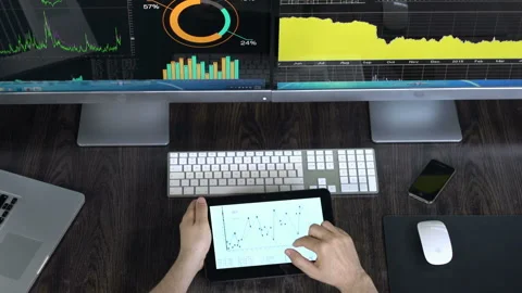 Using Tablet  Stock Footage 210435896