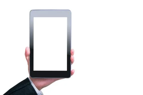 Using tablet pc Foto stock