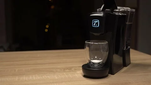 Using tea machine, full procedure Stock Footage 144441909