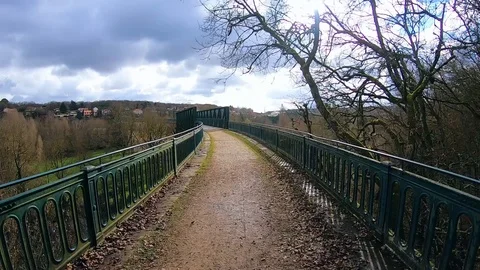 Using the timewarp function of a gopro hero 7 black, showing an hyperlapse Video stock 101930413