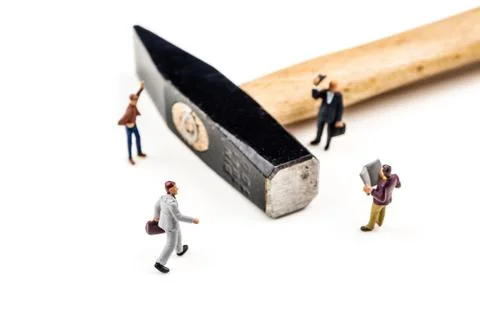 Using tools in the office Stock Photos