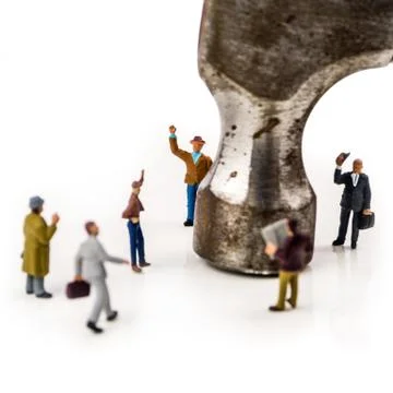 Using tools in the office Stock Photos