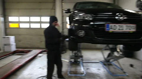 Using the torch gun Stock Footage 36349274