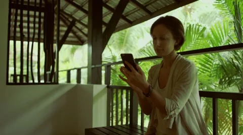 Using touch screen mobile phone Stock Footage 63147727