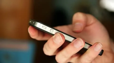 Using Touch Screen Smartphone iPhone Stock Footage 10852315