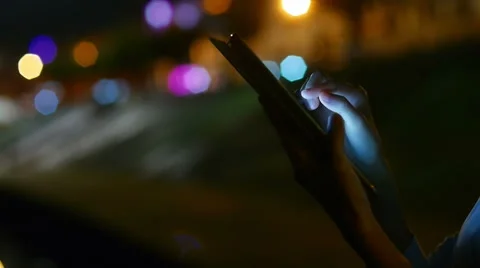 Using Touch Screen On Tablet Stock Footage 57126983