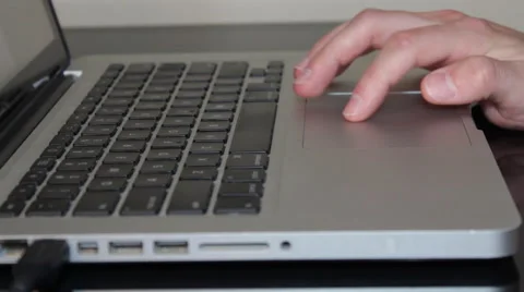 Using Trackpad and Typing 動画素材 43909343