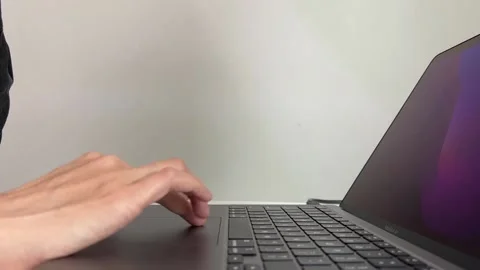 Using trackpad Stock Footage 171160150