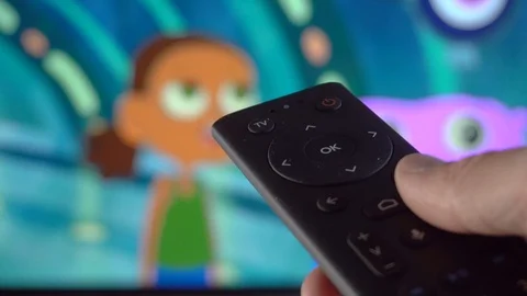 Using Tv Remote Control, Close Up Stock Footage 108806971